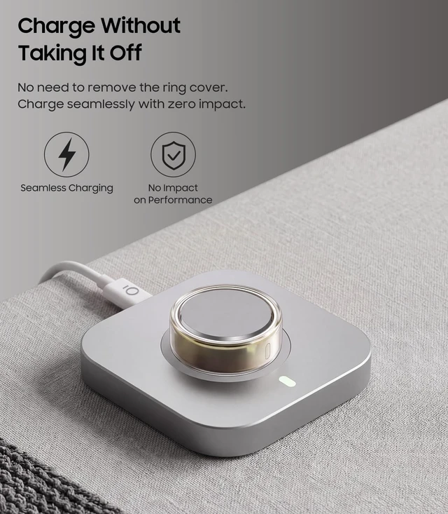 Alt view image 6 of 7 - 4 Pack Clear Ring Cover for Oura Ring 5, 0.3mm Ultra-Thin TPU Protector Barely Noticeable Protection, Actually Clear Design, Perfect Fit, Scratch-Resistant TPU, Charge Without Removing, Size 10
