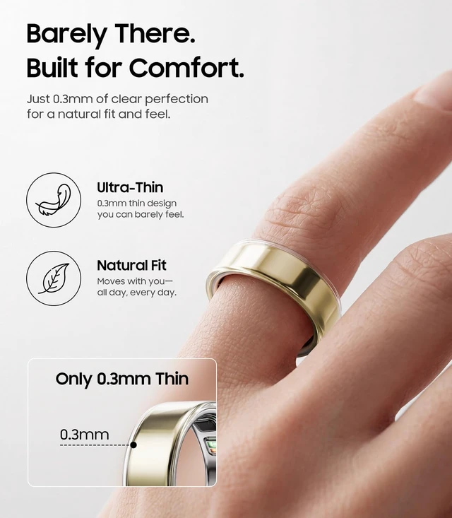Alt view image 2 of 7 - 4 Pack Clear Ring Cover for Oura Ring 5, 0.3mm Ultra-Thin TPU Protector Barely Noticeable Protection, Actually Clear Design, Perfect Fit, Scratch-Resistant TPU, Charge Without Removing, Size 10