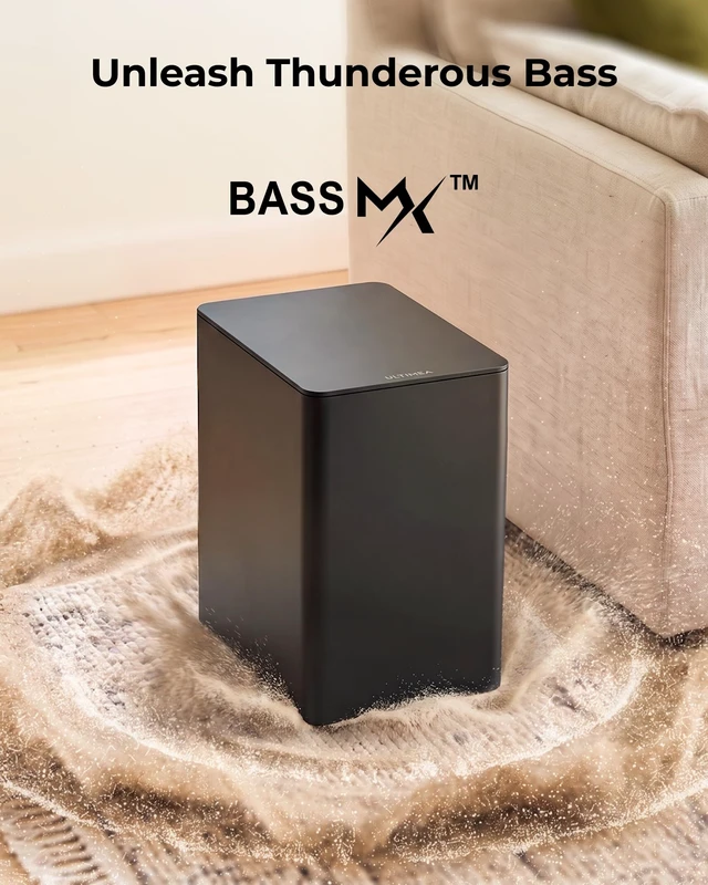 Alt view image 4 of 7 - 5.1 TV Sound Bar with Subwoofer, Virtual Surround Sound System Poseidon D50 Pro Sound Bar for Smart TV, 320W Peak Power, Adjustable Rear Speakers & Subwoofer, APP Control (2026 New Model)