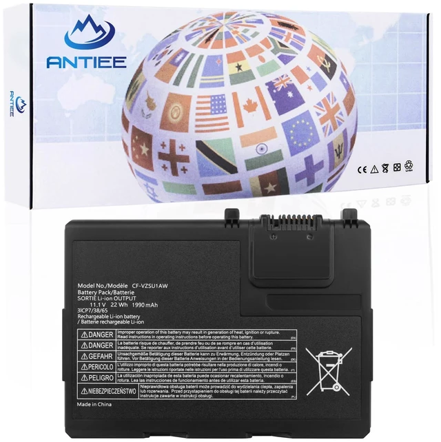 Main image of CF-VZSU1AW Battery Replacement for Panasonic Toughbook CF-33 Series Compatible with CF-33MK1 CF-33AEHFATG CF-33AEQGATG CF-33AEHFZTN/GATG CF-33LEHFAT3/GAT3 CF-VZSU1AJS CF-VZSU1AR 1950mAh 21.65Wh
