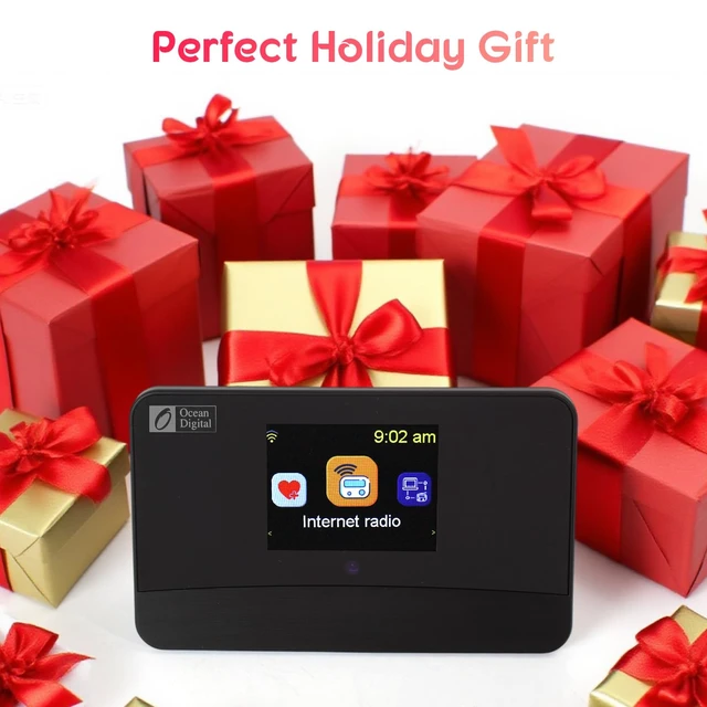 Alt view image 7 of 7 - Ocean Digital WR-03M Internet Radio Receiver (No Built-in Speaker) with Bluetooth, FM, Wi-Fi, LAN, Optical & Line Out, UPnP/DLNA Streaming, Alarm Clock, Podcasts HiFi Component for Home Audio System