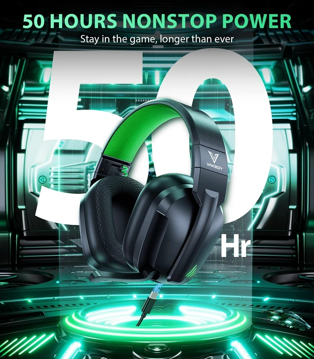 Alt view image 3 of 7 - Wireless Gaming Headset for PS5,PS4,PC,Switch, 2.4GHz USB & BT 5.4 Noise Canceling Mic, Lossless Audio-50H Batt, Works with PS4, Mac & Mobile, Ideal for Fortnite & Call of Duty & RGB