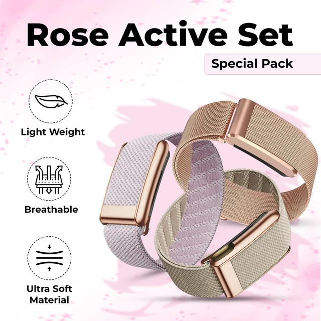 Alt view image 2 of 6 - For Her Women WHOOP 5.0 Bands Multi-Pack 3 Pack Stylish Wrist Straps, Flexible All-Day Comfort with Adjustable Stainless Steel Slider Designed for Everyday & Active Wear