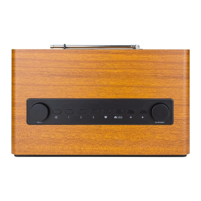Alt view image 6 of 7 - Ocean Digital WR-860 FM Wi-Fi Internet Radio with Stereo Speakers, Alarm Clock, Sleep Timer, Line Out, Aux in, Stress Relief, Relaxation and Sleep Aid, 2.4" Color Display