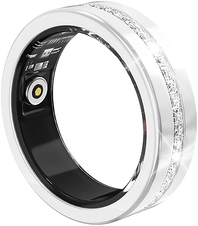 Main image of Smart Fitness Ring for Women Diamond Ring Activity Tracker Heart Rate Monitor Sleep Tracker Smart Rings Pedometer Step Counter Calorie Counter Exercise Ladies Rings for Women