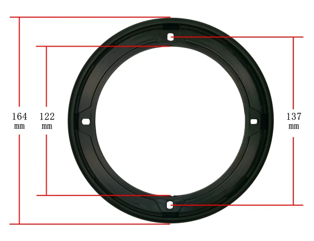 Alt view image 4 of 7 - 5" Speaker Grill Covers, Black Color, 2Pcs ABS Plastic Frame with Metal Mesh, Two-piece Design, Car / Home Audio Speaker Subwoofer Guard Protector
