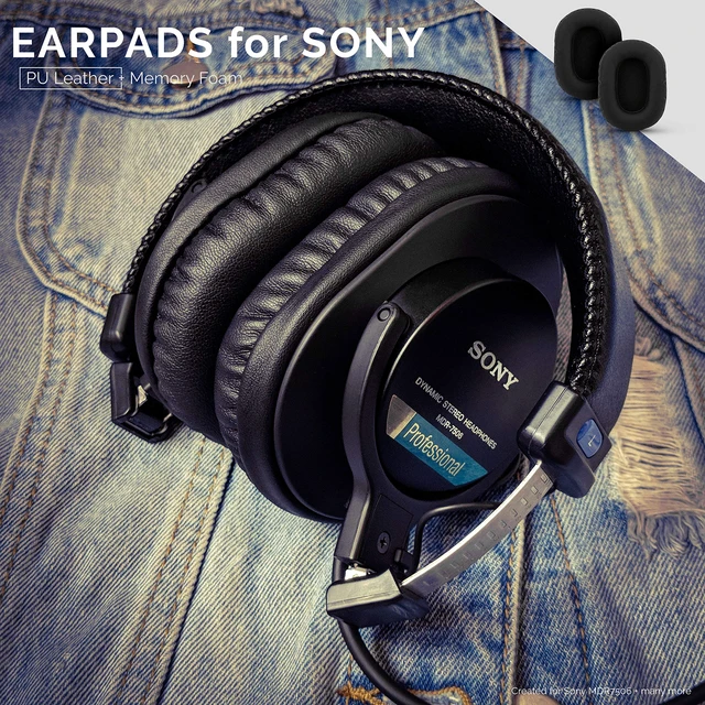 Alt view image 4 of 7 - Replacement Earpads for Sony MDR 7506 Headphones - Quality Vegan Leather, Memory Foam Comfort, Long Lasting & Durable, Also Works with Headphones Like Steelseries Arctis, ATH-M50X & More