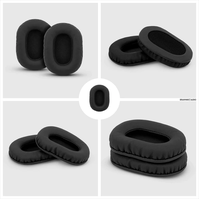 Alt view image 7 of 7 - Replacement Earpads for Sony MDR 7506 Headphones - Quality Vegan Leather, Memory Foam Comfort, Long Lasting & Durable, Also Works with Headphones Like Steelseries Arctis, ATH-M50X & More