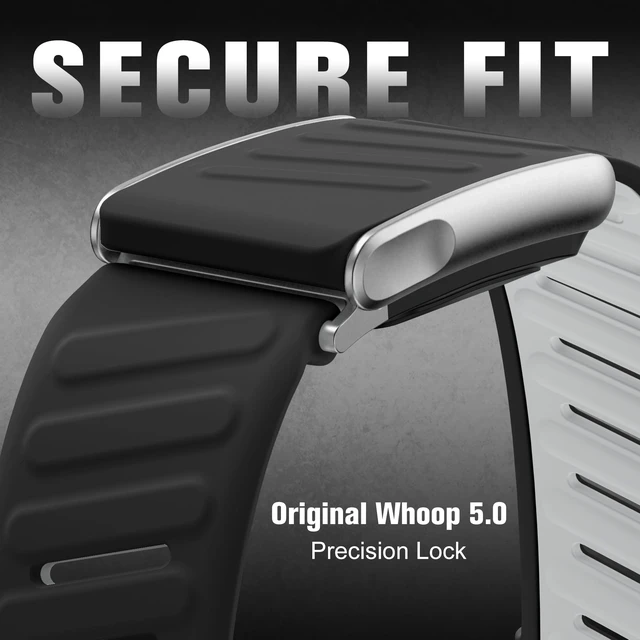 Alt view image 4 of 7 - Silicone Sport Band Compatible with Whoop 5.0/MG, One, Peak & Life Upgrade Soft & Comfortable Silicone Waterproof Breathable Adjustable Replacement Wristbands for Men Women Accessories, Black