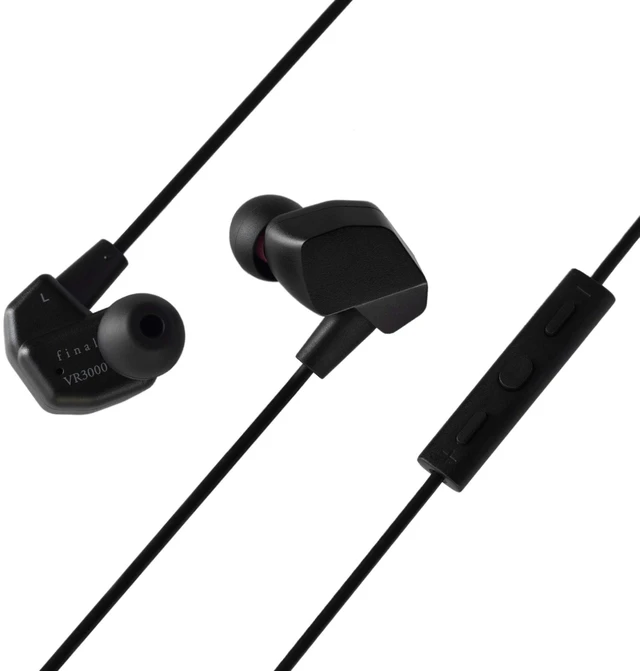 Main image of VR3000 Gaming Earphones for Immersive Spacious Experience - Open World Adventure, Virtual Reality & Spatial Environments - in-Line Microphone and Controls - Black
