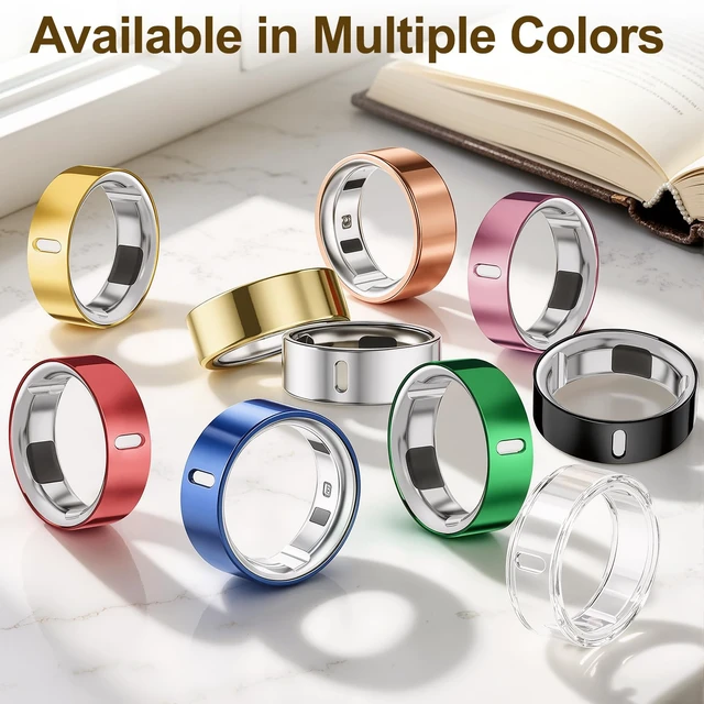 Alt view image 7 of 7 - 4 Pack Upgraded Ring Covers Compatible with Oura Ring Gen 4/Gen 3 Size 9 TPU Anti-Scratch Protector Accessories for Oura Ring 4/3 Cover Jacket for Women Men