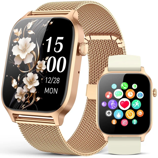 Main image of Smart Watches for Women (Calls/Reminders), 1.85" HD Smart Watch for Android Phones & iPhone Compatible, 120+ Sport Modes Fitness Watch, Heart Rate/SpO2/Sleep Tracker, IP68 Waterproof