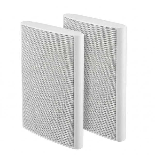 Main image of Ultra Slim 5.25 Inch 240W Wall Mount Speakers, 8 Ohm Passive Home Theater Indoor Speakers for Bedroom, Kitchen, Living Room,White(Pair)
