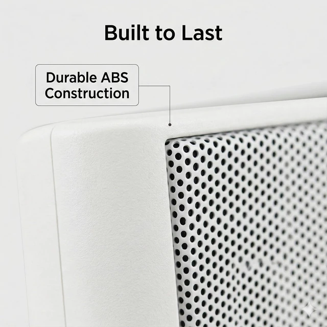 Alt view image 2 of 7 - Ultra Slim 5.25 Inch 240W Wall Mount Speakers, 8 Ohm Passive Home Theater Indoor Speakers for Bedroom, Kitchen, Living Room,White(Pair)