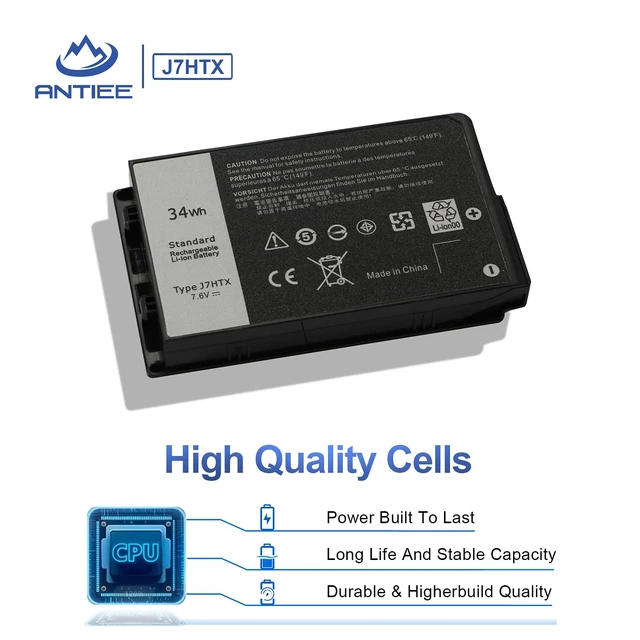 Alt view image 3 of 7 - 34Wh J7HTX 7XNTR Battery for Dell Latitude 7202 7212 7220 Rugged Extreme T03H T03H002 T03H003 Series 02JT7D 2JT7D FH8RW J82G5 VW5Y4 451-BBOR 451-BCCO 451-BCDH 7.6V 4342mAh Quick Installation