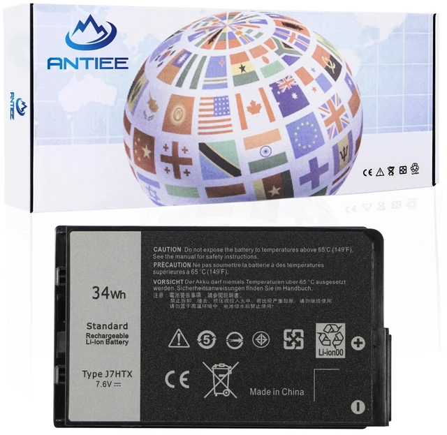 Main image of 34Wh J7HTX 7XNTR Battery for Dell Latitude 7202 7212 7220 Rugged Extreme T03H T03H002 T03H003 Series 02JT7D 2JT7D FH8RW J82G5 VW5Y4 451-BBOR 451-BCCO 451-BCDH 7.6V 4342mAh Quick Installation