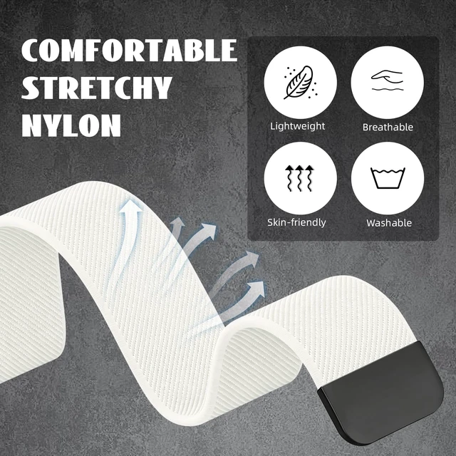 Alt view image 4 of 7 - Magnetic Nylon Band Compatible with Google Fitbit Air Active Band 20g Featherlight Sport Strap with Quick-Adjust Magnetic Clasp for Men Women,Breathable Moisture-Wicking Wristband Replacement