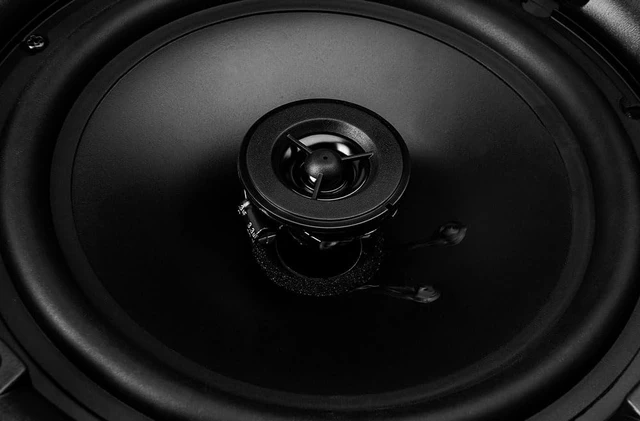 Alt view image 2 of 6 - 8" in Ceiling Speaker Pair 120W, Trimless Magnetic Grille, Pivoting Tweeter, Paintable Grille ACE800