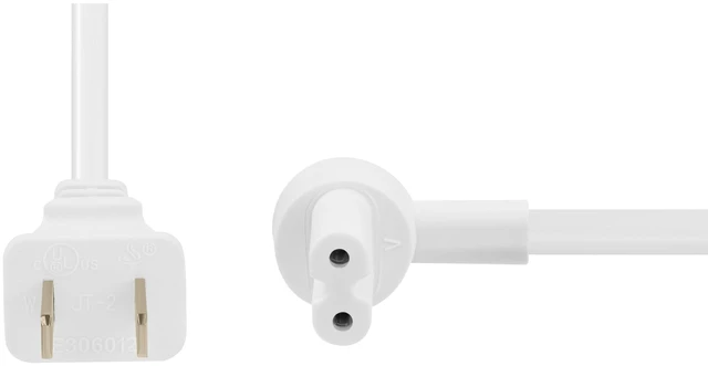 Alt view image 7 of 7 - 2-Pack - Extra Short Power Cords Compatible with Sonos Era 100 and Era 300 Speakers (White - 19.5 Inches)