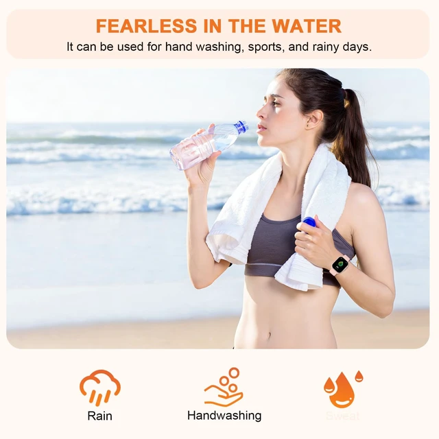 Alt view image 4 of 7 - Smart Watch for Women, 2.01" AMOLED Curved HD Screen Smart Watch, Fitness Tracker with 24/7 Heart Rate/Sleep Monitor, IP68 Waterproof Running Watch,Compatible with iOS & Android for Daily Workout Pink