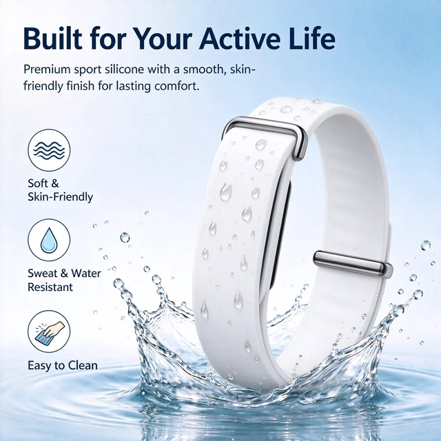 Alt view image 2 of 7 - 2 Pack Band for Google Fitbit Air Silicone Adjustable Replacement Strap Metal Buckle,Stretchy Elastic Sport Strap, Wristband for Women and Men