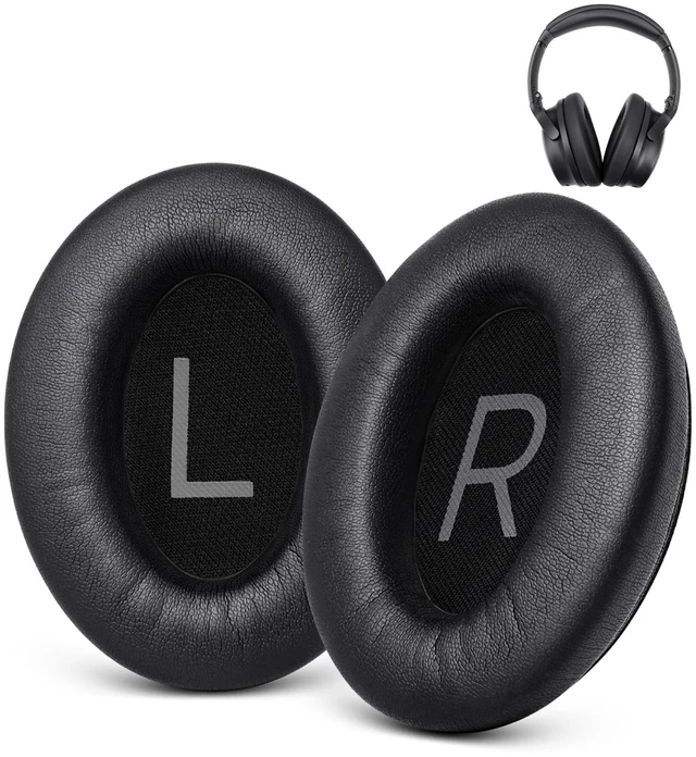 Main image of Ear Pads Replacement for Bose QC45 & QC SE & QC Wireless - Black for (QuietComfort 45/Quiet Comfort SE/Quiet Comfort Wireless) Over-Ear Headphones - Premium Protein Leather