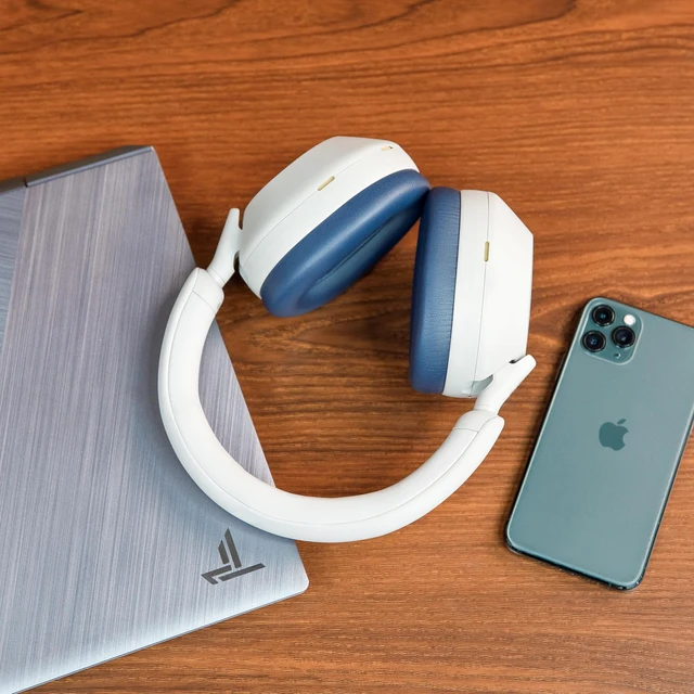 Alt view image 3 of 7 - PadZ XM5 - Premium Replacement Earpads Compatible with Sony WH-1000XM5 Made by Wicked Cushions Soft PU Leather, Extra Thick, Noise-Isolating Memory Foam Blue