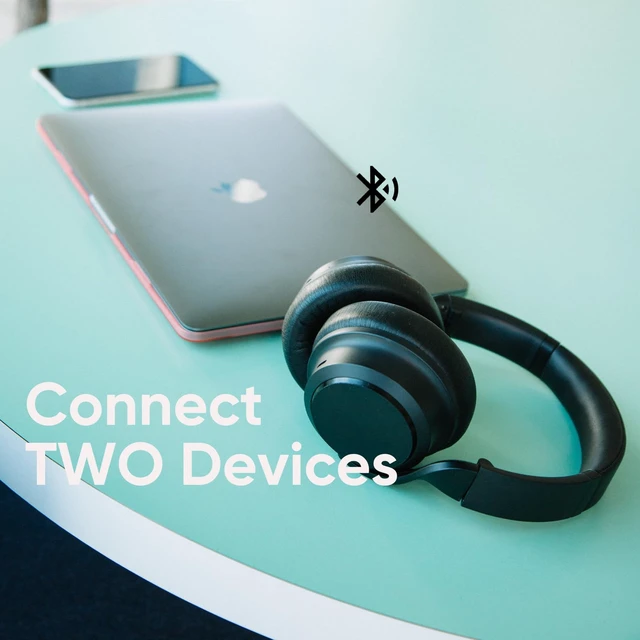 Alt view image 7 of 7 - Noise Cancelling Wireless Over-Ear Headphones Active Noise Cancelling, Alexa Built-in, HiFi Sound, Transparency Mode for Travel Home Office, Custom EQ via App