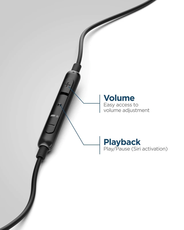 Alt view image 5 of 6 - iPhone Earphones (Apple MFi Certified) V120 in Ear Wired Lightning Earbuds (Sweat/Water Resistant) Headphones with Mic/Volume Remote for iPhone 12/13/14 Pro Max - Red