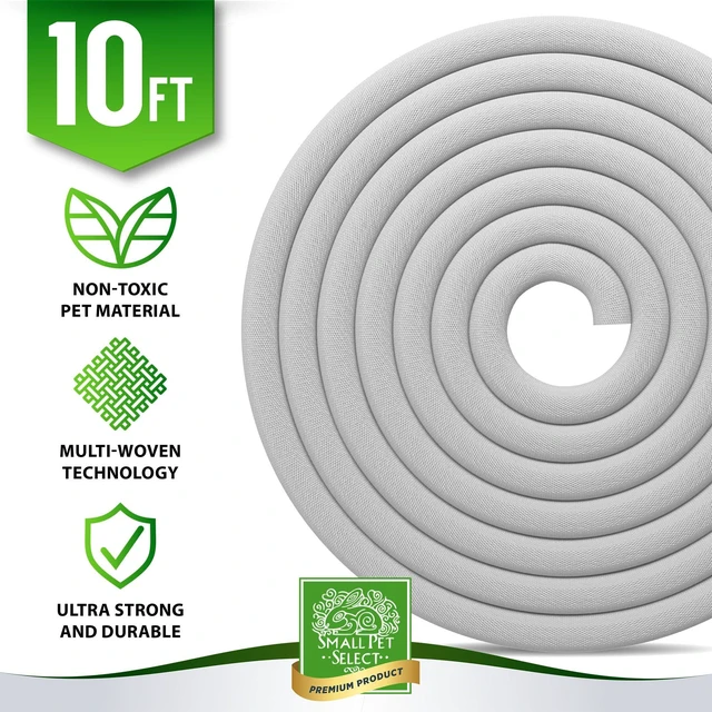 Alt view image 2 of 7 - Heavy Duty Cord Cover, Cable Protector, White, 10 ft Ultra-Durable Wire & Cord Protector, Cord Management, Chew-Resistant, For Rabbits, Dogs, Cats & Pets