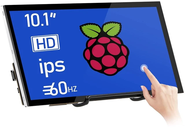 Main image of Raspberry Pi Screen 10.1 Inch Touchscreen Monitor 1024x600 Portable HDMI Monitor 16:9 IPS Screen Display for Raspberry Pi 5/4/3/2/Zero/B/B+ Win11/10/8/7, Free-Driver