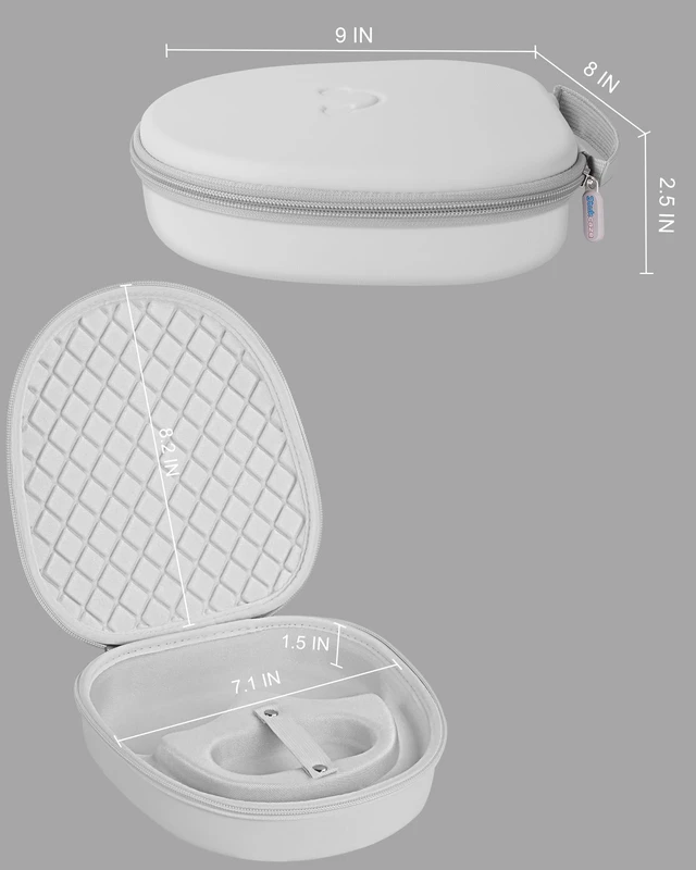Alt view image 5 of 7 - Hard Headphone Case for Sony WH-CH720N / Soundcore by Anker Q20i, Grey Over Ear Headphone Portable Carrying Case, Headphone Storage Protective Case for Travel Home,Handle Strap