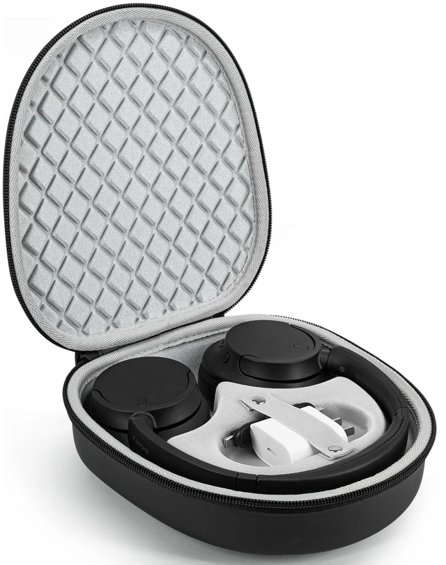 Main image of Hard Headphone Case for Sony WH-CH720N / Soundcore by Anker Q20i, Black Over Ear Headphone Portable Carrying Case, Headphone Storage Protective Case for Travel Home, Handle Strap