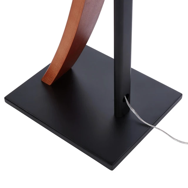 Alt view image 7 of 7 - One Pair Fixed Height Universal Speaker Floor Stands with Real Wood - Cedar - 290 Series