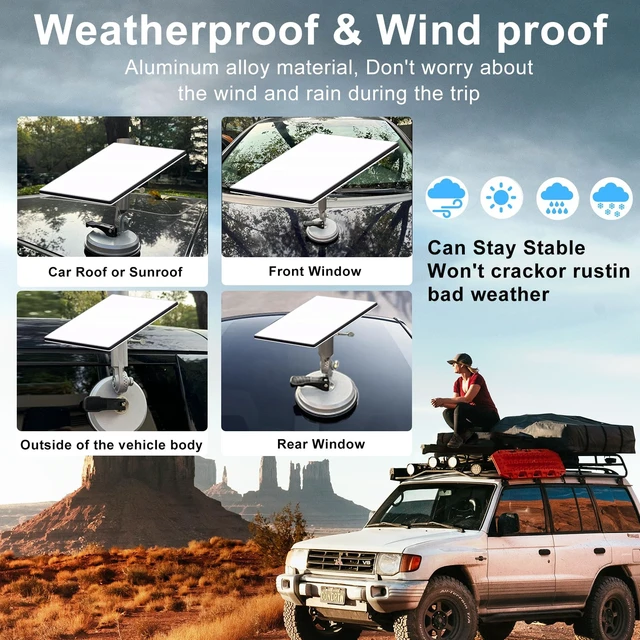 Alt view image 4 of 7 - Windproof Strong Suction Starlink Mini Mount with Connecting Pipe Adjust Outdoor Customization Starlink Mini Suction Cup Mount,ALL-METAL Stable Starlink Mini Accessories for RV, Car Windows,Sunroof