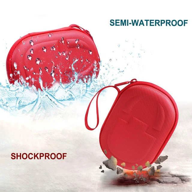 Alt view image 6 of 7 - Case for JBL Clip 5/4 Ultra-Portable Waterproof Bluetooth Speaker Red Hard Carrying Travel Case for JBL Clip 5/4 Ultra-Portable Waterproof Bluetooth Speaker