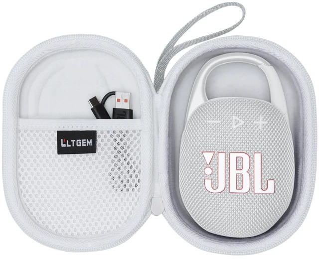 Main image of Case for JBL Clip 5/4 Ultra-Portable Waterproof Bluetooth Speaker White Hard Carrying Travel Case for JBL Clip 5/4 Ultra-Portable Waterproof Bluetooth Speaker