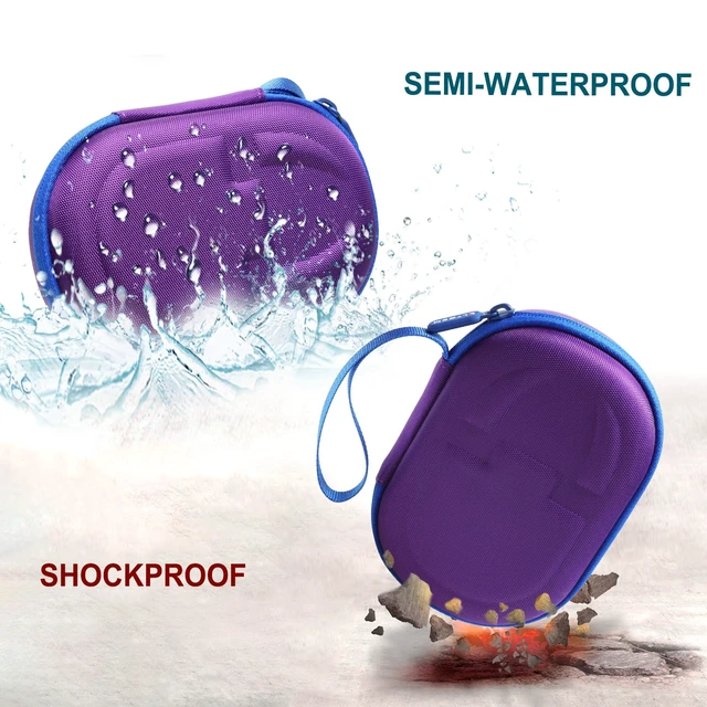 Alt view image 6 of 7 - Case for JBL Clip 5/4 Ultra-Portable Waterproof Bluetooth Speaker Purple Hard Carrying Travel Case for JBL Clip 5/4 Ultra-Portable Waterproof Bluetooth Speaker