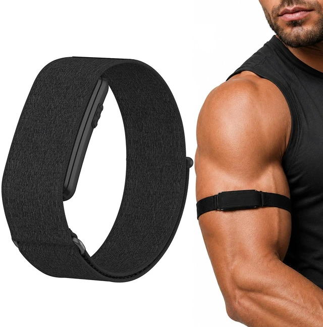 Main image of Bicep Band Compatible with Garmin CIRQA, Adjustable Nylon Arm Strap Upper Arm Wear Breathable Nylon Adjustable Fit Quick Release Washable