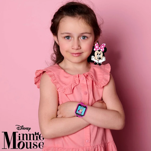Alt view image 4 of 5 - Minnie Mouse Interactive Kids Smartwatch Touchscreen Watch with Camera, Games, Voice Recorder, Step Tracker, Alarm & Timer Fun Minnie Design, USB Rechargeable Fits Wrists 5.5" to 8"