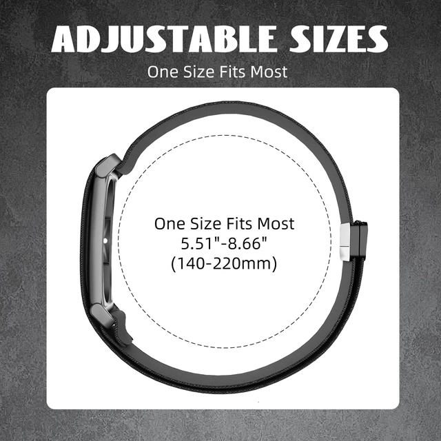 Alt view image 5 of 7 - Magnetic Nylon Band Compatible with Google Fitbit Air Active Band 20g Featherlight Sport Strap with Quick-Adjust Magnetic Clasp for Men Women,Breathable Moisture-Wicking Wristband Replacement