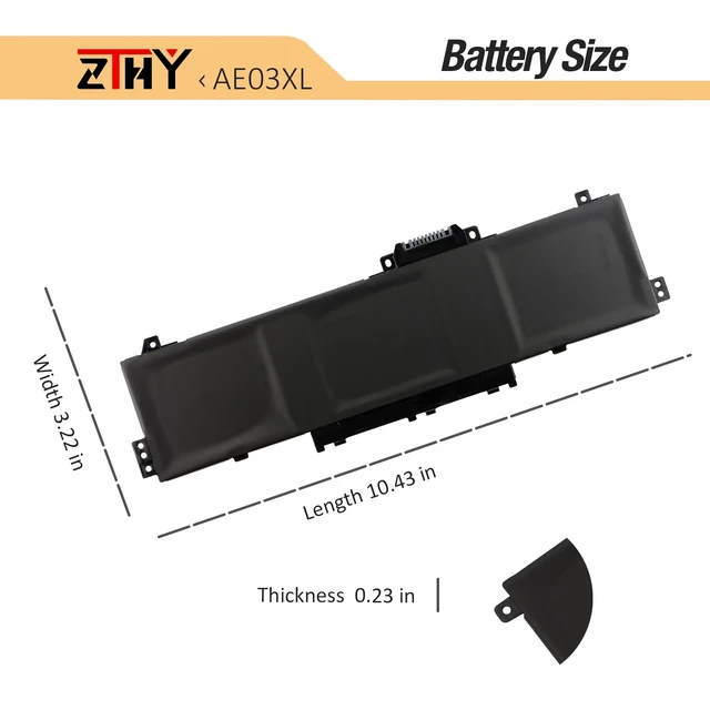 Alt view image 7 of 7 - AE03XL Laptop Battery Replacement for HP 240 245 246 250 255 256 G10 14-EE 14-EM 14Z-EM 14-EP 14T-EP 15-FC 15Z-FC 15-FD 15T-FD 14-EP0XXX 15-FD0XXX 15-FC0XXX AE03041XL N21969-005 N20951-171 N20951-CC1