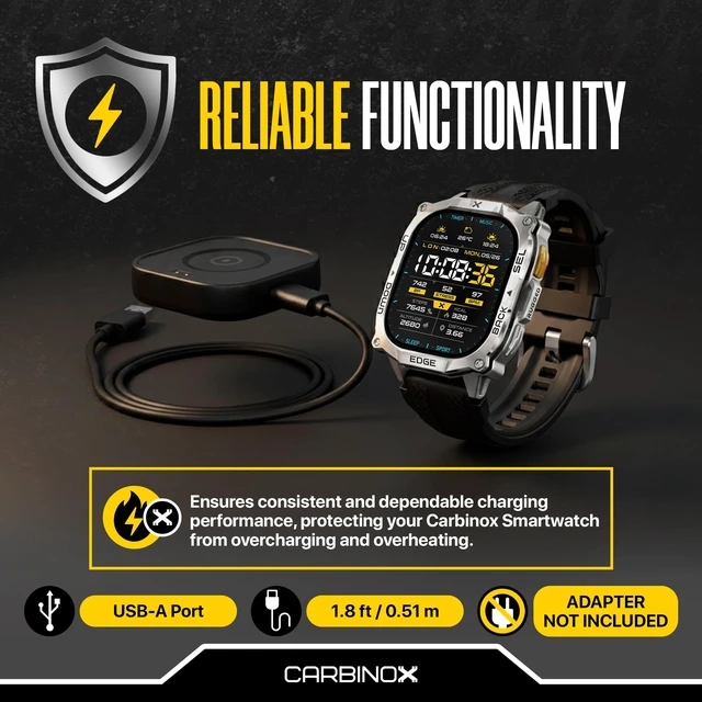 Alt view image 3 of 5 - Edge Smart Watch Charger, Magnetic 2-Pin USB Charging Cable