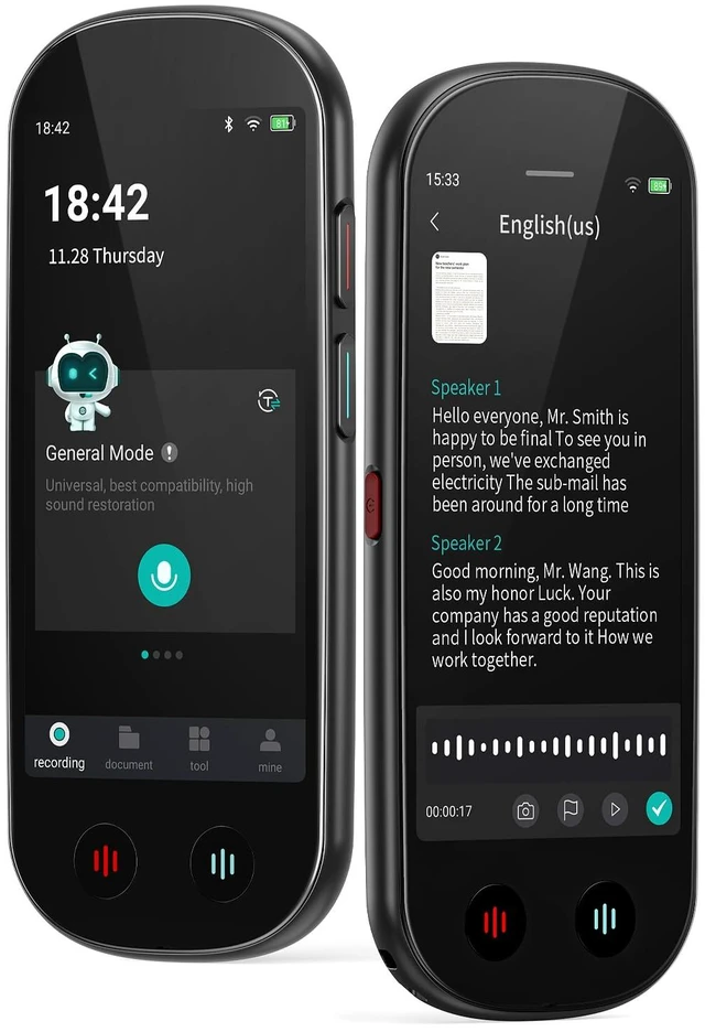 Main image of AI Voice Recorder with Playback, Digital Voice Recorder with Unlimited Transcription, Summary, Translation, 80GB Voice to Text Meeting Recorder and Transcriber, AI Recorder for Lectures, Interviews