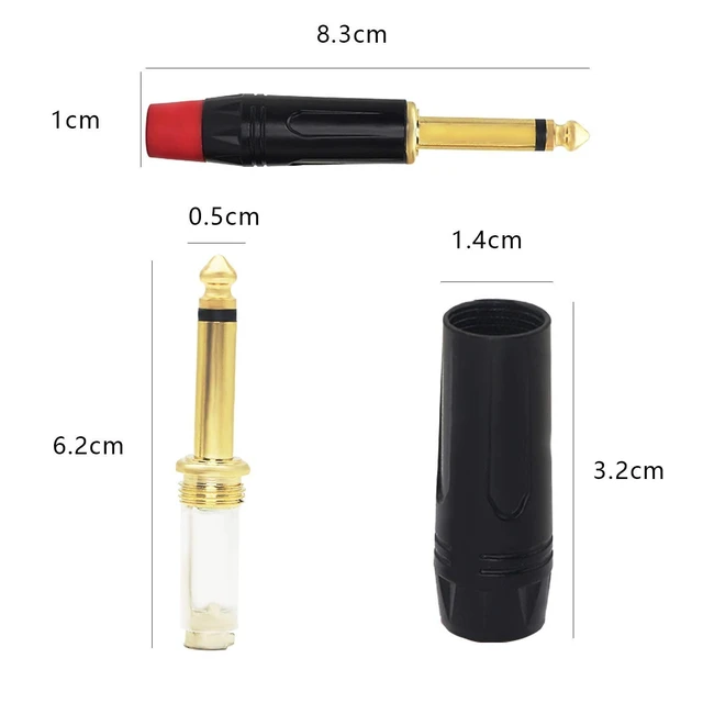 Alt view image 5 of 6 - 1/4" TS Mono Plug to Bare Wire Speaker Cable - 6.35mm Male Adapter Replacement Open End for Guitar, Mic & DJ Gear Hi-Fi Audio (50FT)