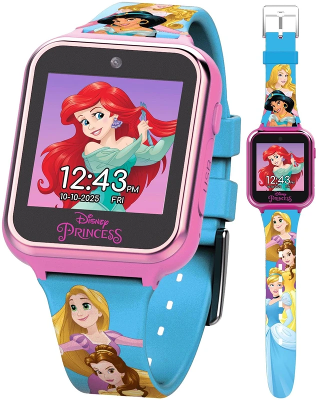 Main image of Disney's Princess Kids' Touchscreen Interactive Smartwatch, Built in Selfie-Camera, Easy-to-Buckle Strap, Model: PN4258AZ
