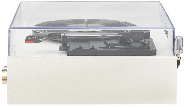 Alt view image 7 of 7 - CR6045A-CR Miles Record Player, Crème 3-Speed Turntable, Bluetooth In / Out, Built-in Full-Range Stereo Speakers, Aux Input