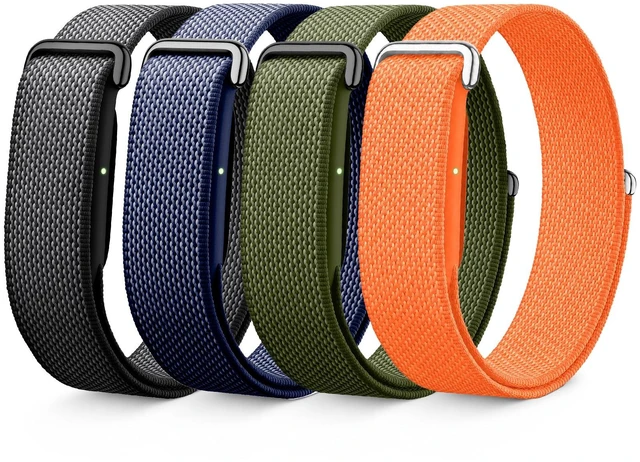 Main image of 4 Pack Performance Loop Compatible with Google Fitbit Air Band Breathable Nylon Sport Strap for Fitbit Air, Adjustable Replacement Wristband for Men Women