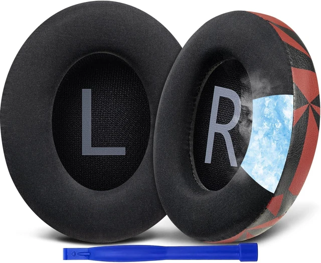 Main image of Cooling Gel Replacement Earpads for Bose 700 (NC700) Wireless Headphones, Ear Pads Cushions with Ice Silk Fabric, High-Density Noise Cancelling Foam, Added Thickness - Red Storm