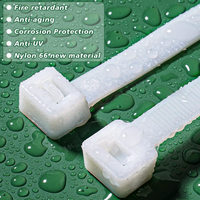 Alt view image 5 of 7 - Long Zip Ties Heavy Duty 24 Inch, 175 Lb Strong Large Cable Ties 100 Pcs Long Tie Wraps for Binding Fences, Awnings Tying, HVAC, Fixed Water Pipes,UV Resistant